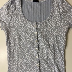 Brandy Melville Floral Zelly Top